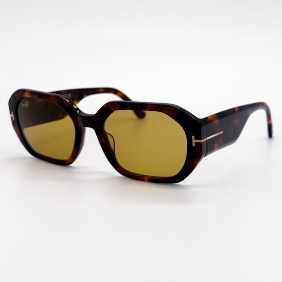 NEW TOM FORD SUNGLASSES VERONIQUE-02 TF917 55E HAVANA SUNGLASSES TOM FORD FT0917 - Picture 3 of 8